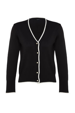 TRENDYOLMILLA Ekru Premium Iplik/Ozel Iplik Kontrast Renkli Triko H?rka TWOAW24HI00063  фото 6