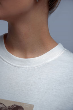 Арт. 31125 Футболка женская оверсайз 44-52 (5 шт) Цвет:молочный - Калинка фото 14