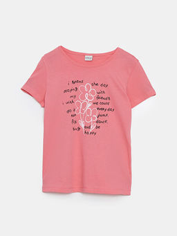 Bisiklet Yaka K?z ?ocuk Ti??rt