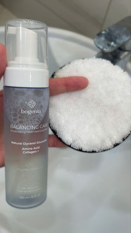 TF СТТ54 Спонж косметический белый для умывания круглый с мягким покрытием (1 шт.)