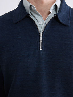 Polo Yaka Erkek Sweatshirt