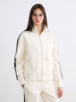 Dik Yaka Kad?n Fermuarl? Sweatshirt