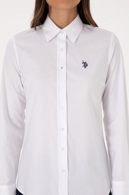 Kad_n Beyaz Uzun Kollu Basic G_mlek Sepette S_rpriz _ndirim - U.s. polo assn фото 6