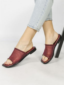 Сабо кожаные / Шлепки тренд H32F-44AT - Piniolo фото 2