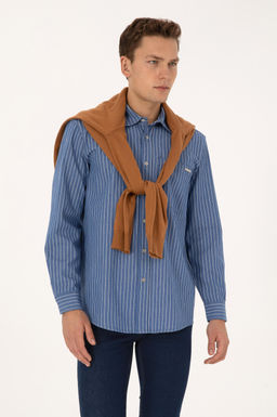 Erkek A__k Mavi Jean G_mlek