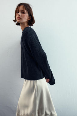 CABLE-KNIT JUMPER - Zara фото 3