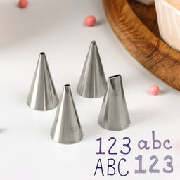 Набор насадок кондитерских Правописание, 1.8?3.5 см, 4 шт. - Simaland фото 2