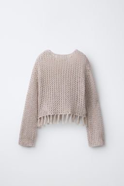 JERSEY PUNTO FLECOS / Tostado - Zara фото 4