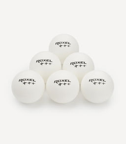 Мяч для настольного тенниса Roxel 3* Prime, белый, 6 шт.  фото 4