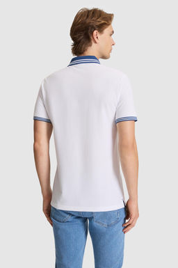 Erkek A__k Lacivert Regular Fit Polo Yaka Ti__rt