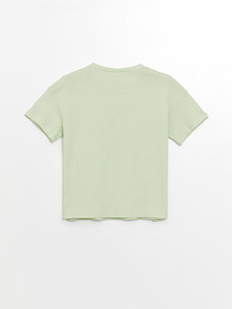 Bisiklet Yaka Bask?l? K?z ?ocuk Pijama ?st - Waikiki фото 2