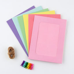 Фоторамки на прищепках «Цветные», 6 шт.