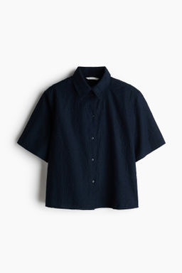 Oversized broderie anglaise shirt