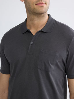 Polo Yaka Penye Erkek Ti??rt