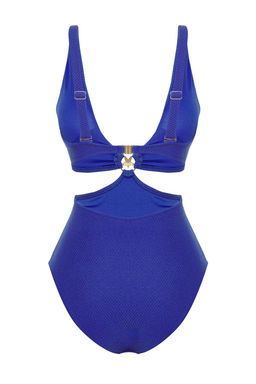 TRENDYOLMILLA Ekru V Yaka Premium Aksesuarl? Regular Mayokini TBESS24MY00011  фото 6