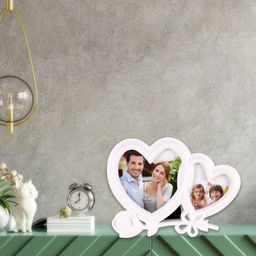 Фоторамка Два сердца / 109-1 /уп 60/ белая - Галеонтрейд фото 3