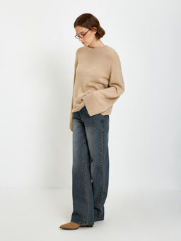 10200440096 Брюки джинсовые жен. Burato холодный синий