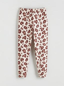 Leopar Desenli K?z ?ocuk Pijama Alt