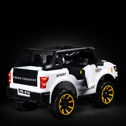 Электромобиль детский "Крутой внедорожник" (цвет белый)