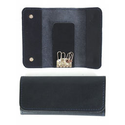 Футляр для ключей Croco-кл-510 (на 4 ключей) натуральная кожа синий пулл-ап (85) 264520