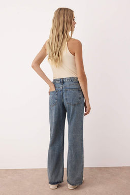 Mavi Vintage Y?kama Normal Bel Wide Leg Jeans TWOAW26JE00186 - Trendyolmilla фото 4
