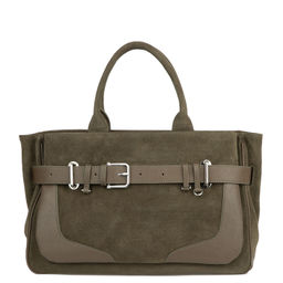 89-6971-1 army green, Женская замшевая сумка, Barcelo Biagi