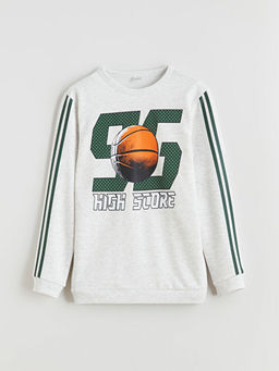 Bisiklet Yaka Erkek ?ocuk Sweatshirt ve E?ofman Alt