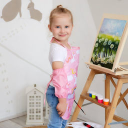 Фартук с нарукавниками детский Этель Единорог, 49 х 39 см  фото 3