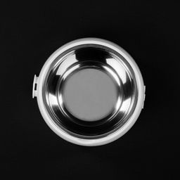 Лего-миска для животных 0,3л (с металлической чашей) ALTA (белый) М9155