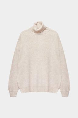 Свитер однотонный с высоким воротником - Mollis фото 5