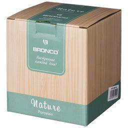 БАНКА С ДЕРЕВЯННОЙ КРЫШКОЙ BRONCO NATURE 13*12 СМ 900 МЛ КРЕМОВАЯ фото 2