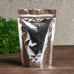 Цена за 50 шт. Пакет Zip-lock ПП, металлизированный, со сплошным окном, 13×20 см