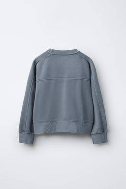 FADED-EFFECT SLOGAN SWEATSHIRT - Zara фото 8