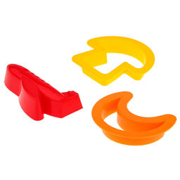 Формочки детские для игры с песком пластмассовый "Микс", набор 3шт (Россия)