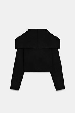 DOUBLE-BREASTED CROPPED KNIT JACKET - Zara фото 9