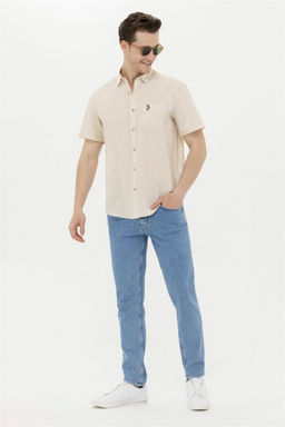 Мужская рубашка с коротким рукавом Stone - U.s. polo assn фото 5