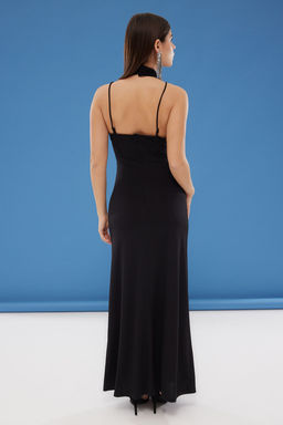 TRENDYOLMILLA Siyah Cut Out/Pencere Detayl? Orme Elbise TPRSS25EL00020  фото 6