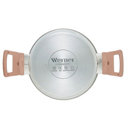 51868 WERNER Набор посуды ELETTO 6 предметов (ковш 1,7л, кастрюли 2,4л/3,6л, крышки), нерж.сталь