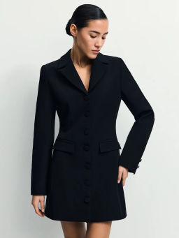 Приталенное мини платье-жакет / Zarina фото 4