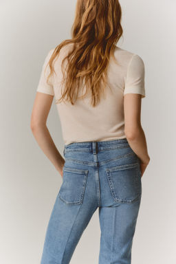 Slim Straight High Ankle Jeans - H&m фото 7