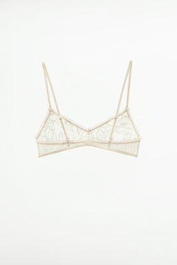 EMBROIDERED TULLE BRA - Zara фото 5