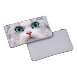Цена за 1 шт. Пенал конверт ErichKrause Light 220x120мм White Cat