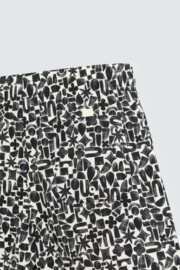 GEOMETRIC PRINT LONG SWIMMING TRUNKS - Zara фото 8
