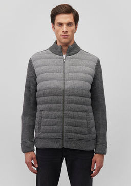 Fermuarl? Gri Triko - Mavi фото 3