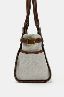 BOLSO CITY COMBINADO HEBILLAS / Beige claro - Zara фото 5