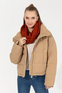 Женское пальто светло-коричневого цвета Неожиданная скидка в корзине