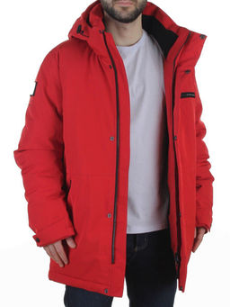 6520 RED Куртка зимняя мужская (200 гр. холлофайбер)