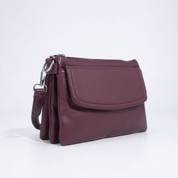 Сумка кросс-боди на молнии, цвет бордовый - Simaland фото 3