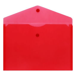 Цена за 2 шт. Набор папок-конвертов на кнопке А5 150мкм Calligrata прозрачные, микс 5шт