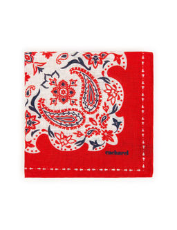 Бордовый льняной платок - Cacharel фото 2